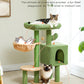 PAWZ Road Cat Tree Tower Condo House Cat Scratching Post Furniture with Hammock Green