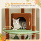 Cat Tree Tower Scratching Post Floor to Ceiling Height Adjustable Cat Condo Bed Brown