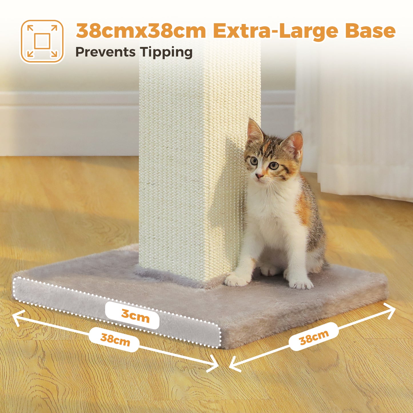 PAWZ Road 82cm Cat Tree Scratching Post Tower Sturdy Board Gym Furniture Fun Toys Grey