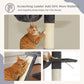PAWZ Road Cat Tree Tower Scratching Post Ceiling High Cat Scratcher Condo Beds Dark Grey