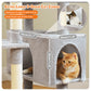 PAWZ Road 205cm Large Cat Tree Tower Scratching Post Scratcher Condo House Cat Furniture Grey