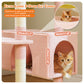 PAWZ Road 205cm Large Flower Cat Tree Tower Scratching Post Scratcher Condo House Cat Furniture Pink