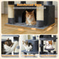 PAWZ Road Cat Tree Tower Scratching Post Scratcher Condo House Bed Toys 164cm Dark Grey