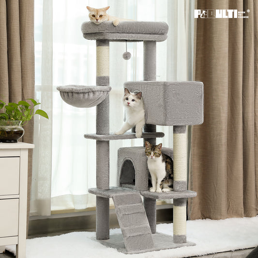 PAWZ Road 143CM Cat Tree Cat Condo Tower House Grey