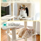 PAWZ Road Cat Tree Scratching Post Tower for Large Cats Play House Condos 143cm Beige