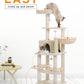 PAWZ Road Cat Tree Tower Scratching Post Scratcher Bed House for Large Cat 150cm Beige