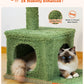 PAWZ Road Cactus Cat Tree Scratching Post Kitten Tower Condo House Bed Toys Green
