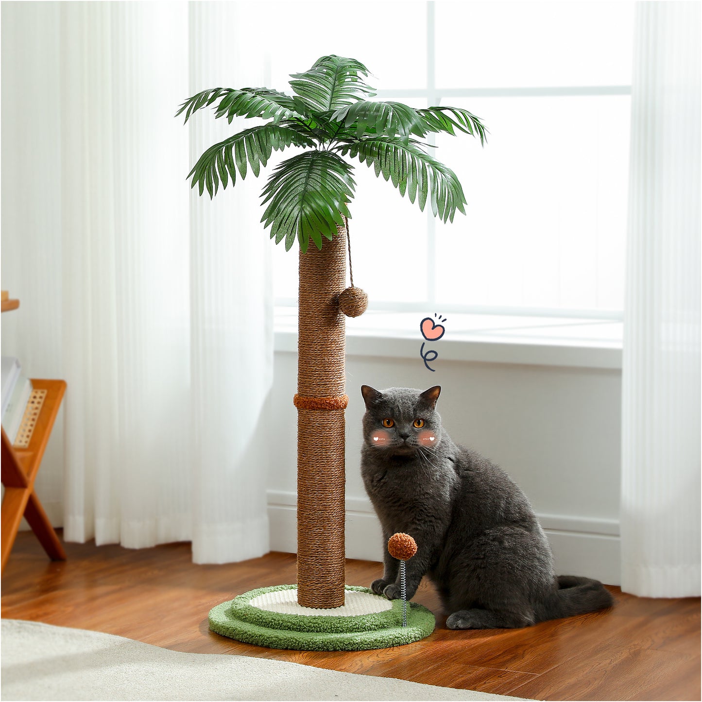 PAWZ Road Cat Tree Tower Scratching Post Sisal Covered Scratcher Cats Toys 86cm