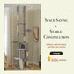 PAWZ Road Cat Tree Tower Scratching Post Scratcher Adjustable Height 216-285cm Grey