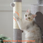 PAWZ Road 110cm Cat Tree Tower Scratching Post Scratcher with Large Condo House Beds for Large Cats Light Grey