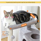 PAWZ Road Cat Tree Tower Scratching Post Scratcher with Large Condo House Beds Grey
