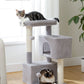 PAWZ Road Cat Tree Tower Scratching Post Scratcher with Large Condo House Beds Grey