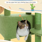 PAWZ Road 88cm Cat Tree Tower Sisal Scratching Posts Hammock Condo House Kitten Toys Green