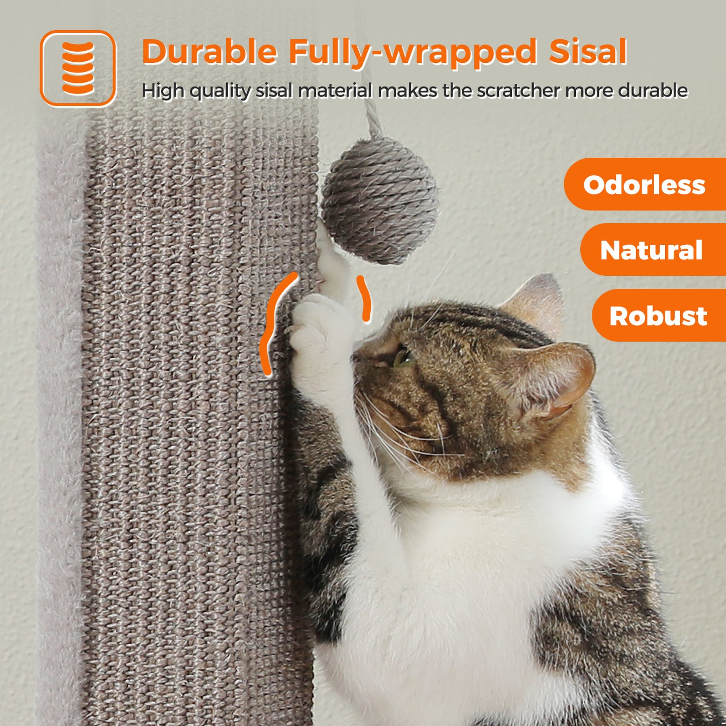 PAWZ Road 80cm Cat Tree Scratching Post Tower Sturdy Board Gym Furniture Fun Toys Grey