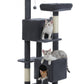 PAWZ Road 133cm Cat Tree Tower Condo Scratching Post Scratcher House for Large Cats Dark Grey