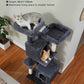 PAWZ Road 133cm Cat Tree Tower Condo Scratching Post Scratcher House for Large Cats Dark Grey