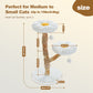 PAWZ Road Modern Cat Tree Tower Real Wood Cat Scratching Post Condo Furniture