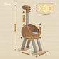 PAWZ Road Modern Cat Tree 46” Cat Dinosaur Tower with Scratching Post, Large Rattan Cats House in 18” Diameter, Wicker Cats Bed with Removable Mat