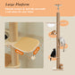 PAWZ Road Wood Cat Tree Floor to Ceiling(200.5cm-261.5cm) Cat Tower Scratcher Condo House Bed Toy
