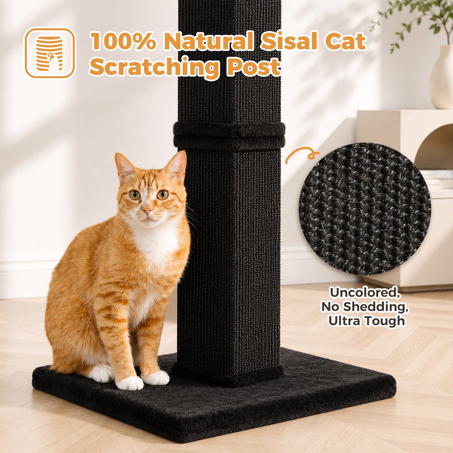 PAWZ Road 82cm Cat Tree Scratching Post Tower Sturdy Board Gym Furniture Fun Toys Black