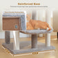 PAWZ Road 113cm Cat Tree for Indoor Cats Large Adult, Multi-Level Cat Tower with Scratching Posts, Spacious Top Perch, Large Bed and Pompom Balls