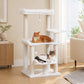PAWZ Road 113cm Cat Tree for Indoor Cats Large Adult, Multi-Level Cat Tower with Scratching Posts, Spacious Top Perch, Large Bed and Pompom Balls