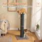 PAWZ Road Carpet Wrapped 102cm Tall Cat Scratching Post, Cat Scratching Tower with Hanging Toy for Indoor Cats, Large Scratcher Post for All Age Kittens with Reinforced Stable Base, Dark Grey