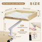 PAWZ Road Cat Desk Bed 360°Rotating Supports to  22 kg Cozy Nest for Desk | Wooden Desk Mount Cat Bed with Sturdy Clamp – Fits Desks & Tables, Padded Soft Nest for Cats, Holds Up to 22 kg