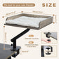 PAWZ Road Cat Desk Bed 360°Rotating Supports to  22 kg Cozy Nest for Desk | Wooden Desk Mount Cat Bed with Sturdy Clamp – Fits Desks & Tables, Padded Soft Nest for Cats, Holds Up to 22 kg