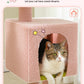 PAWZ Road Cat Tree Tower Condo House Cat Scratching Post Furniture with Hammock Pink