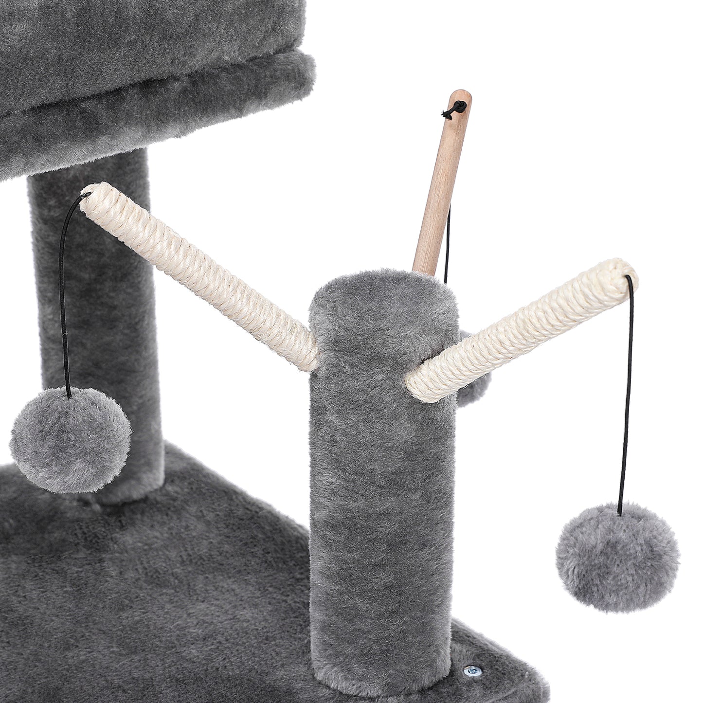 PAWZ Road Cat Tree Scratching Post Tower Condo House with Interactive Cat Stick