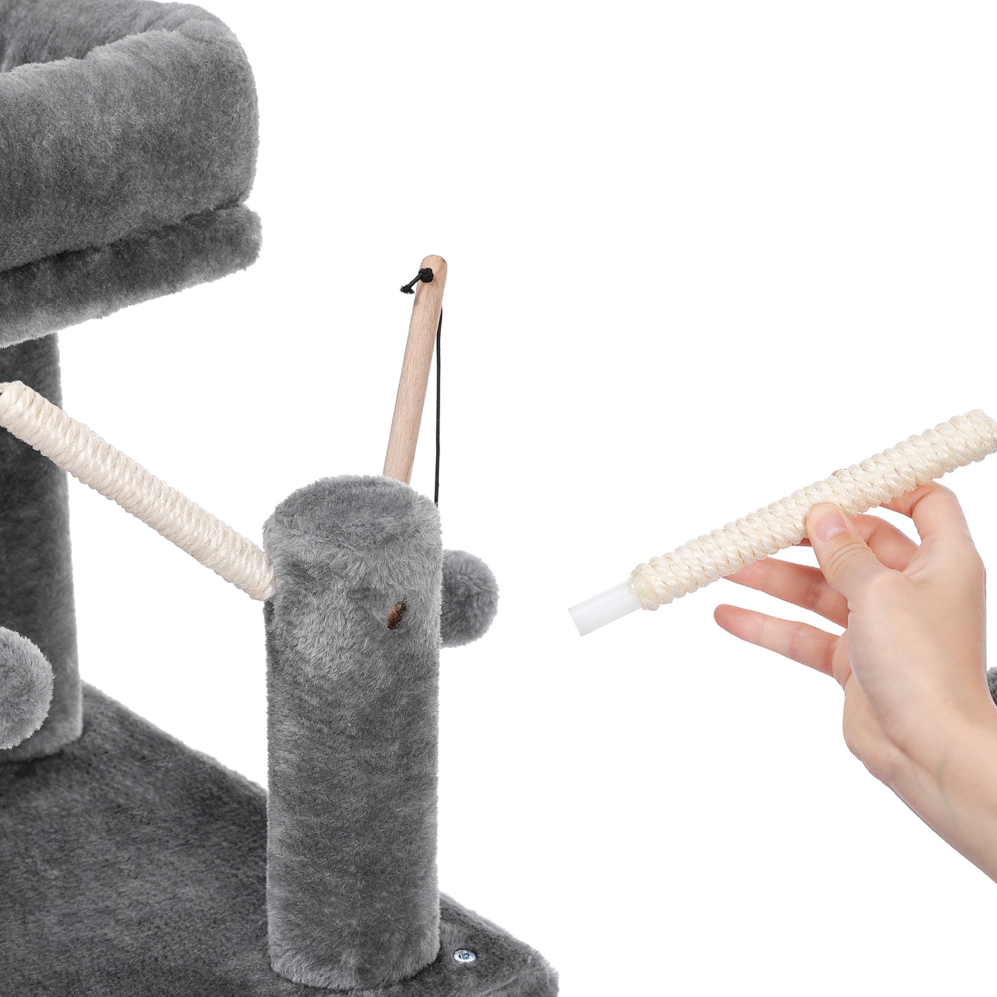 PAWZ Road Cat Tree Scratching Post Tower Condo House with Interactive Cat Stick