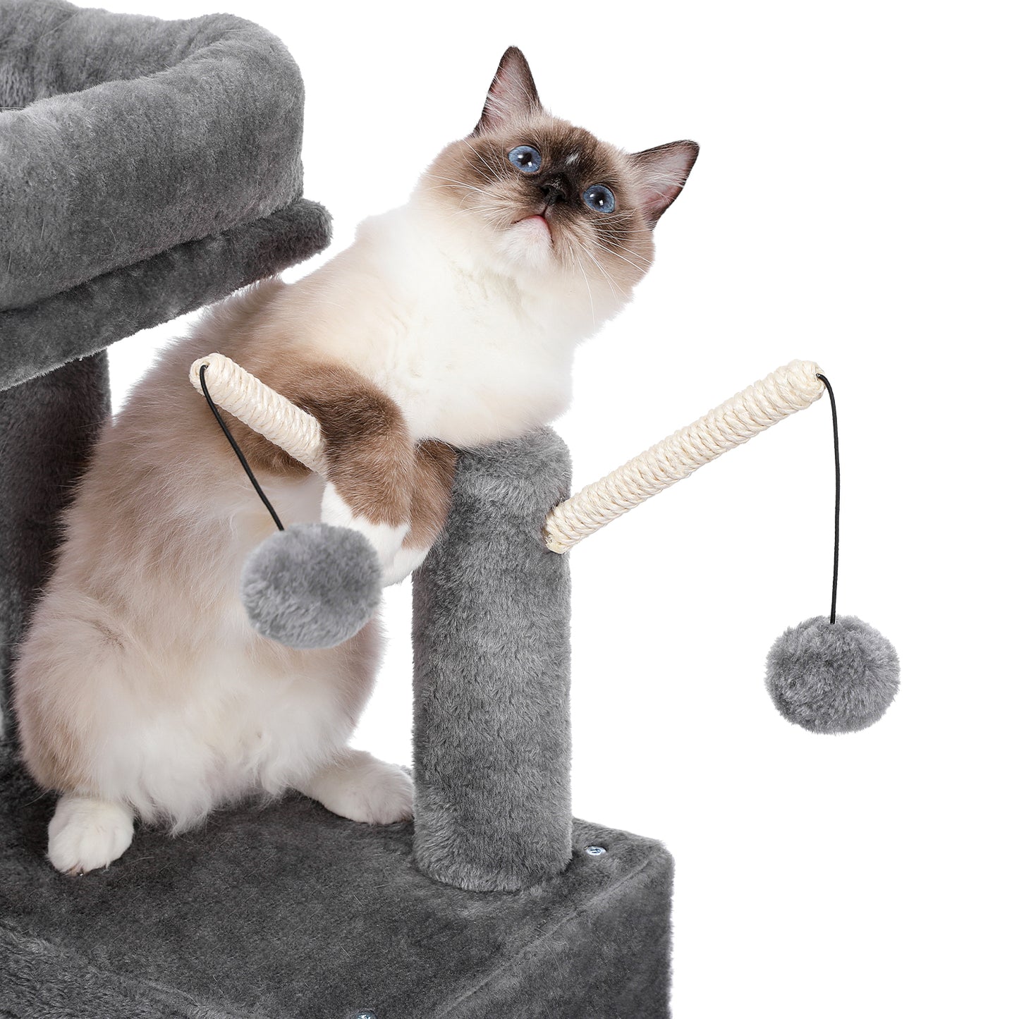 PAWZ Road Cat Tree Scratching Post Tower Condo House with Interactive Cat Stick