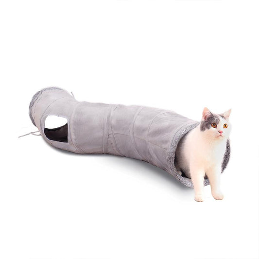 PAWZ Road S-shape Durable Suede Collapsible Tunnel Cat Toy